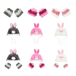 Party Supplies Easter Accessories Costume Kit Cute Ears Hat Plush Glitter Cuffs For Halloween Props