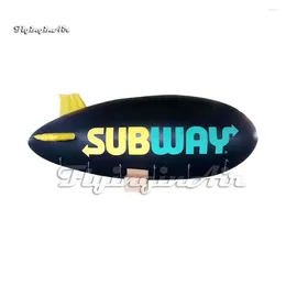 Party Decoration Customized Advertising Inflatable Helium Blimp Nonrigid Airship Model Air Floating Aircraft Balloon For Outdoor Display
