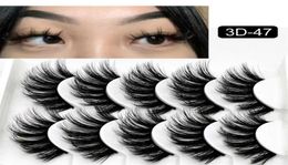 3D Mink Fluffy Lash Strips Volume Eyelash Extension Whole Wispy Long Thick 15mm Magnetic Mink Lashes Beauty Eye Make Up Tool249p7431465