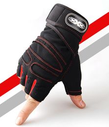 Men Gym Weightlifting Bodybuilding Training Fitness Fingerless Gloves Half Finger Cycling Gloves NonSlip Wrist Support7017155