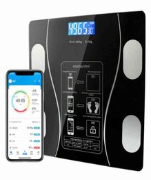 Usb Bluetooth Scales Floor Body Weight Bathroom Scale Smart Lcd Display Scale Body Weight Body Fat Water Muscle Mass Bmi 180kg H122738668