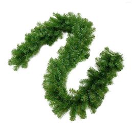 Decorative Flowers Christmas Green Garland Ornament Artificial Ivy Non Lit Greenery Decorations For Outdoor Wreaths Table Wedding Holiday
