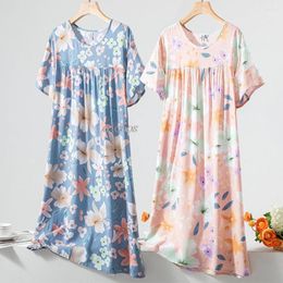Women's Sleepwear Women Nightgown Summer Plus Size Pajamas Night Skirt Drop Sexy Gown For Woman Soft Viscose Lingerie Dress