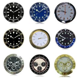 Dekoracja Dekoracji Zegarki ścienne luksusowy nowoczesny design kwarc duży zegarek ścienny ze stali nierdzewnej z datą świetliste ciche, zamiatające dłonie