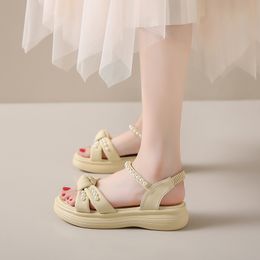 2024 summer platform shoes women Yellow Khaki womens outdoor sandals size 35-40 GAI
