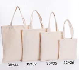 Sublimation Blanks Handbag Cotton Canvas Shoulder Bags Woman Fabric Shopping Bag DIY Handmade Gift Available3803194