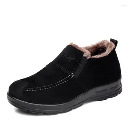 Casual Shoes 2024 Winter Man Plush Warm Cotton Loafers Non-slip Soft Outdoor Business Simple All-match Fashion Vulcanize