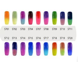 NEW ARRIVAL Elite99 7ml Temperature Change Chameleon Changing Color Soak off UV Nail Gel Polish UV Gel Choose 8 From 54 Color2886534