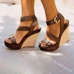 Casual Shoes Comfort For Women Black Buckle Summer Heels Large Size Clogs Wedge Suit Female Beige Espadrilles Velvet