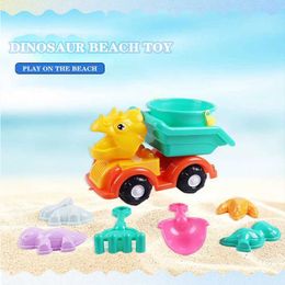 Sand Play Water Fun Childrens Beach Toy Set Baby Playing In Water W/ Sand Shovel Beach Bucket sand truck Funny Swimming Pool Game Random ColorL2406