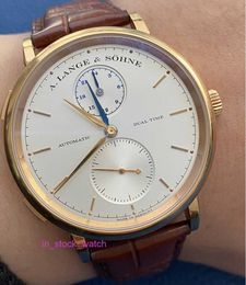 Alengey watch luxury 40mm 18K rose gold 385 032 automatic mechanical mens watch at