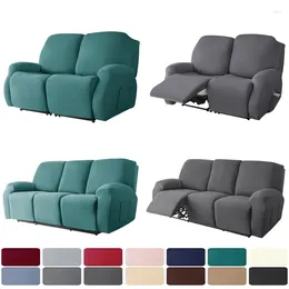 Chair Covers 1/2/3 Seater Solid Colour Elastic Recliner Sofa Cover Stretch Spandex Lazy Boy Armchair Removable Couch Slipcovers Home
