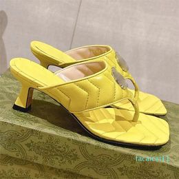 women pinch toe flip flops runway classic luxury designer 24ss candy colors female high heel party dress designer slippers