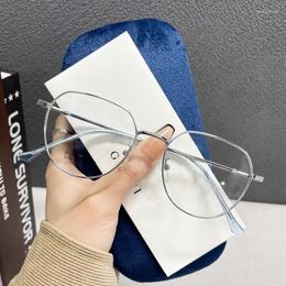 Sunglasses Frames High Quality Women's Eyeglasses Frame Round Shape Blue Light Blocking Glasses Men Campus Style Female Glass