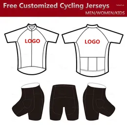 Racing Sets Personalised Custom Team Cycling Set Men And Women Road Bike Shirts Suit MTB Wear DIY Free Design Logo Clothing