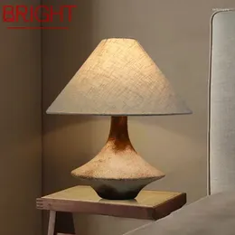 Table Lamps BRIGHT Contemporary CeramicTable Lamp Creativity Living Room Bedroom Study El Homestay Engineering Desk Light