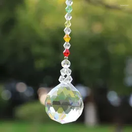 Decorative Figurines 1PCS Hanging Chakra Crystal Suncatchers Fengshui Prisms Pendant Rainbow Maker Window Crystals