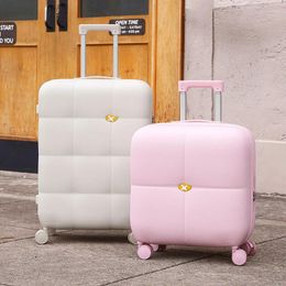 Suitcases High-end Exquisite Large Capacity PC Suitcase 20 "ultra Light Trolley Box 24" Drop Resistant Male Silent Code Femal