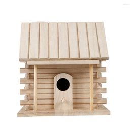 Other Bird Supplies Birds Feeder House Home Nests Hanging Box Garden Decoration Wooden Nesting Window Feeders For Outside Strong Suction