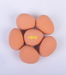 48pcslot DIY Rubber Dog Chew Toys Pet Dog Egg Bouncing Ball Funny Interactive Dog Cat Toys Egg Expression Balls toy1018052