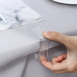 Table Mats 20 Pcs Transparent Tablecloth Clip Home Clips Cover Fixing Picnic Anti-slip Clamps