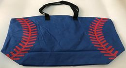9 styles Canvas Bag Baseball Tote Sports Bags Fashion Softball Bag Football Soccer Basketball Cotton Canvas Tote Bag9816868