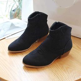 C64boots лодыжка меховой обувь женщин Толстые ботинки заостренные каблуки женские короткие новые TY1983 943 S 949