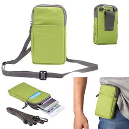 Universal Crossbody Cell Purse Waist Pack Outdoor Sports Moblie Phone Carrying Cases Shoulder Belt Bag Pouch for Iphone Plus Samsung Galaxy Phones under
