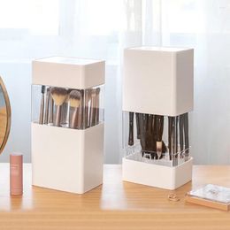 Storage Bags Transparent Acrylic Makeup Brush Holder Organizer Cosmetic Pencil Lipstick Desk Container Table