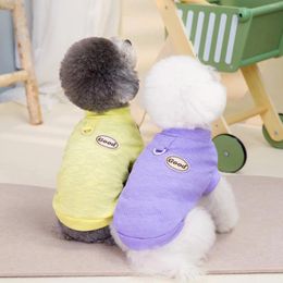 Dog Apparel 10PC/Lot Summer Clothes Breathable Cat T-Shirts For Small Dogs Vest Teddy Tank Tops Puppy Pet