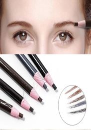 6 Colours Eyebrow Pencil Waterproof Microblading Pen Longlasting Eyebrow Enhancer Easy Wear Eye Brow Tint dye Makeup Tools8432429