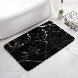 Bath Mats Marble Pattern Mat Stone Non-Slip Pile Door Rug Outdoor Bathroom Kitchen Living Room Floor Home Decor