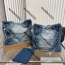 Designer Bag Denim Shopping Tote Backpack Travel Woman Sling Body Most Expensive Handbag with Silver Chain Gabrielle Quil