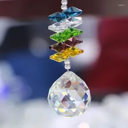 Decorative Figurines 1PCS DIY Rainbow Suncatcher Crystal Chandelier Prisms Hanging Ball Pendants Home Wedding Decoration