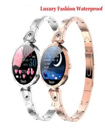 Fashion Ladies Smart Watch Luxury Women Bluetooth Wristband Waterproof Blood Fitness Tracker Bracelet Crystal Watch AK15 female br2503518