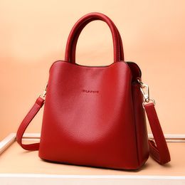 2024 new bag Large Capacity Luxury Handbags Purses Women Designer Tote Bag Branded Leather Shoulder Messenger Sac New