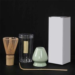 3 in 1 Matcha Set bamboo tea spoon Tranditional Tea Sets Home Tea-making Tools Accessories Birthday Gift Tea set tea tool brush 240219wn