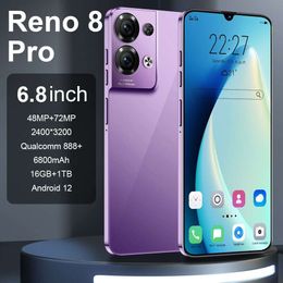 PIN- 2023 New Smartphone Reno8 Pro All in One 1+16 Memory 6.8-inch Android Phone