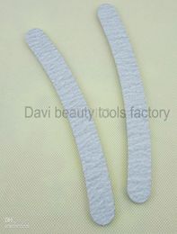 50pcslot nail file 100180 for nail art 180240 curved Grey Sandpaper nail tools Emery Board SHIPING9199631