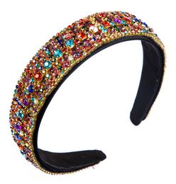 2pcs Colorful Rhinestone creative wideedge show hair accessories supershiny bridal headband1832361