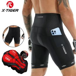 X-TIGER Mens Cycling Shorts Coolmax 5D Padded Cycling Shorts Shock resistant Cycling Shorts Cycling Tights 240531
