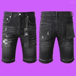 Women's Jeans Purple ROCA Brand Oversized Loose Cropped Pants Casual Basic Denim Shorts Repair Low Raise Skinny