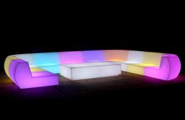 Camp Furniture Fashion LED 7 Colourful Lights Combination Sofa Household Luminous Change Colour For KTV Bar Outdoor Park Or Home7875401