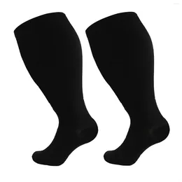 Women Socks Solid Sports Compression Plus Size Calf Beautiful Legs Stretch Elastic Outfits Athletic Calcetines