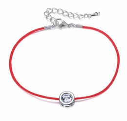 9 Farben Rotes Seilarmband Runde 6mm Kubikzirkon Charme Freundschaftsbänder Armbänder für Frauen Hochzeitsfeier Schmuck Geschenk9025643