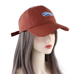 Ball Caps Soft All-Match Curved Brim Hip-Hop Casual Cotton Sport Korean Sun Hat Letter Women Baseball Cap