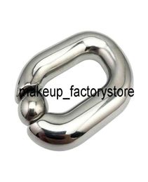 Massage 420g Stainless Steel Large Male Ball Scrotum Stretcher Metal Penis Lock Cock Ring Delay Ejaculation BDSM Sex Toy For Men9471244