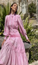 lian designer brand popular logo new silk ramie dress with high waist to slim fairy skirt3503170