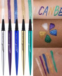 Flash Glitter Liquid Eyeliner Pen Long Wear Waterproof Eye Gel Shimmer Sparkle Smudge Proof Pigmented Eye Liner Pencil Cosmetics U7171329