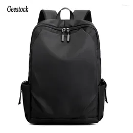 Backpack Geestock Super Light Oxford Waterproof Travel USB Charging Laptop Backpacks Multi Business School Casual Back Pack